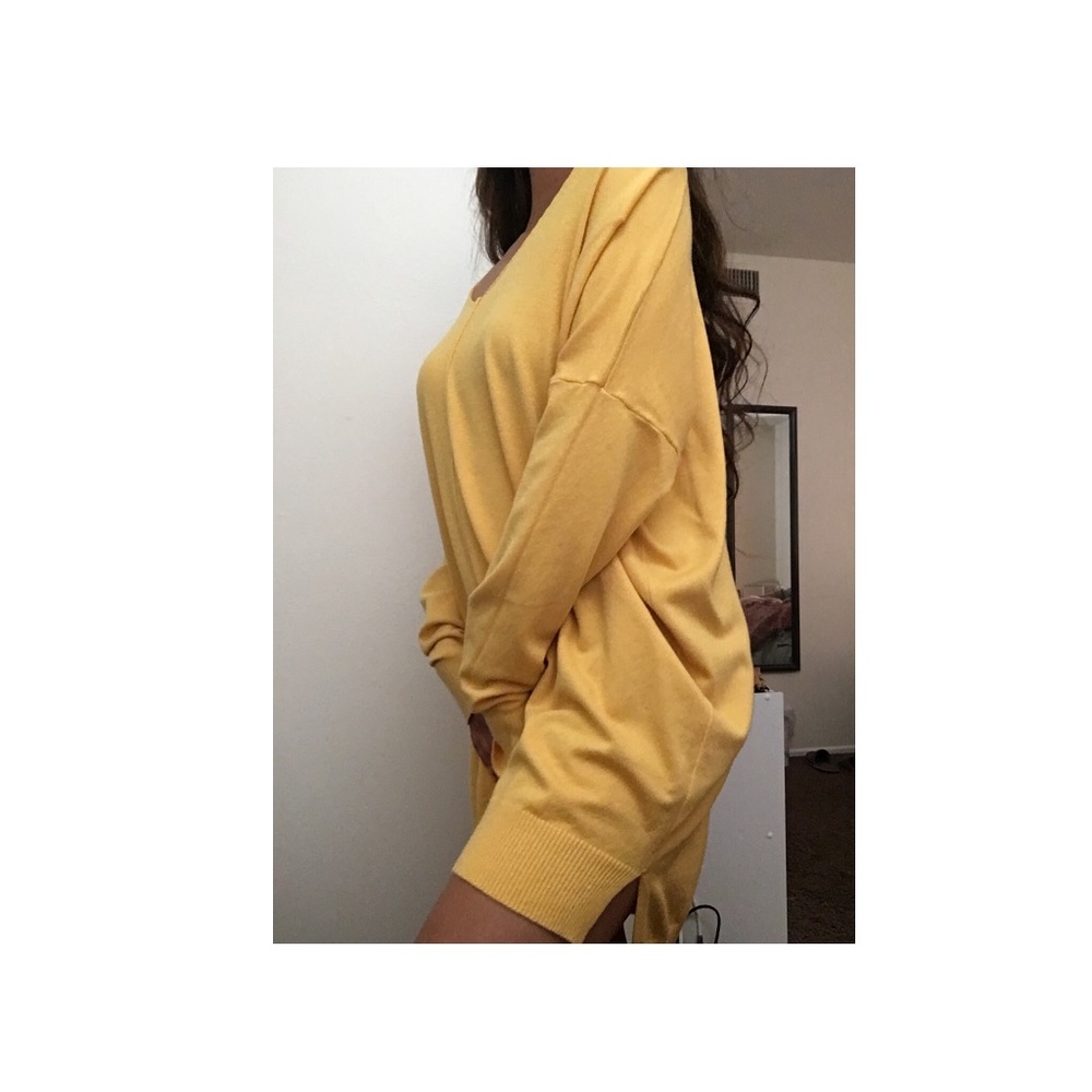 Yellow over sized sweater